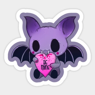 Be mine vampire bat Sticker